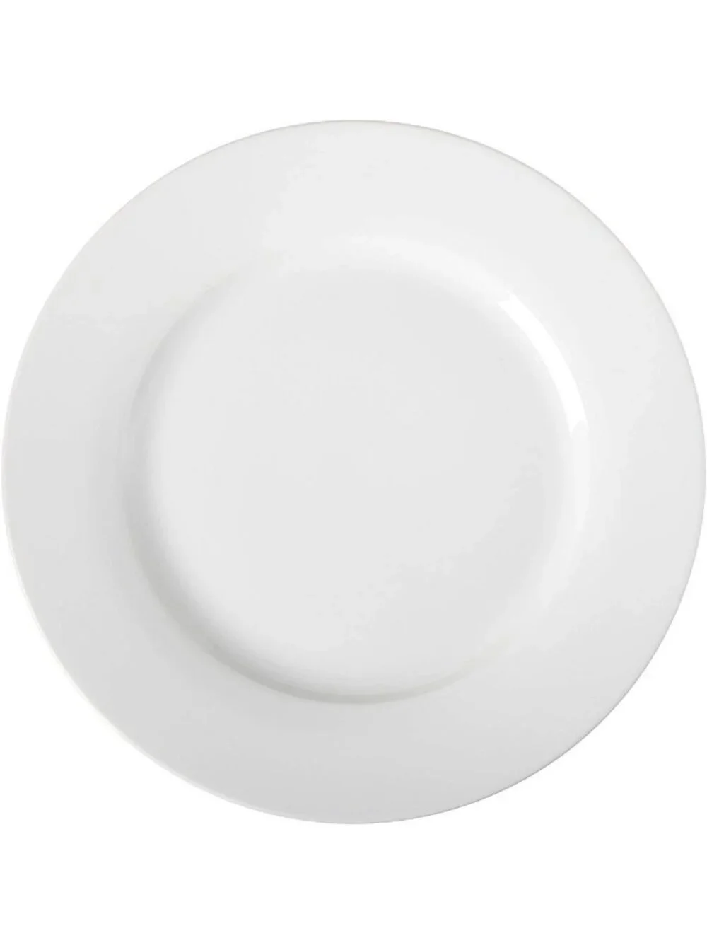 6-Piece White Dinner Plate Set - Microwave & Dishwasher Safe, 10.5” Everyday Use